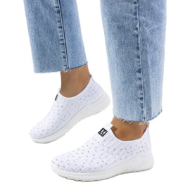 Deportivas blancas con circonitas cúbicas Maasje blanco