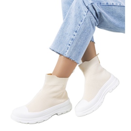 Deportivas beige Miki tobillo
