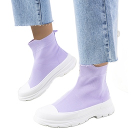Deportivas tobilleras Mickey's moradas violeta