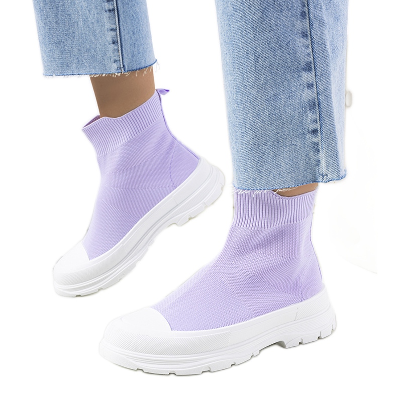 Deportivas tobilleras Mickey's moradas violeta