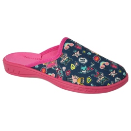 Zapatillas para niños de Befado 707x423 con aplicaciones coloridas rosado