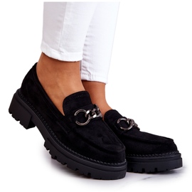 Mocasines Mujer Ante La.Fi Black Willows negro