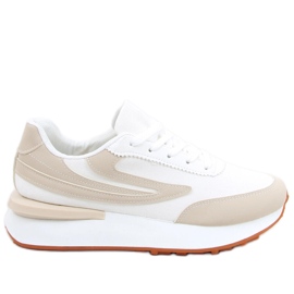 Deportivas mujer Naila Beige blanco