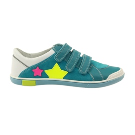 Zapatos niña con velcro Bartek rosa amarillo azul blanco