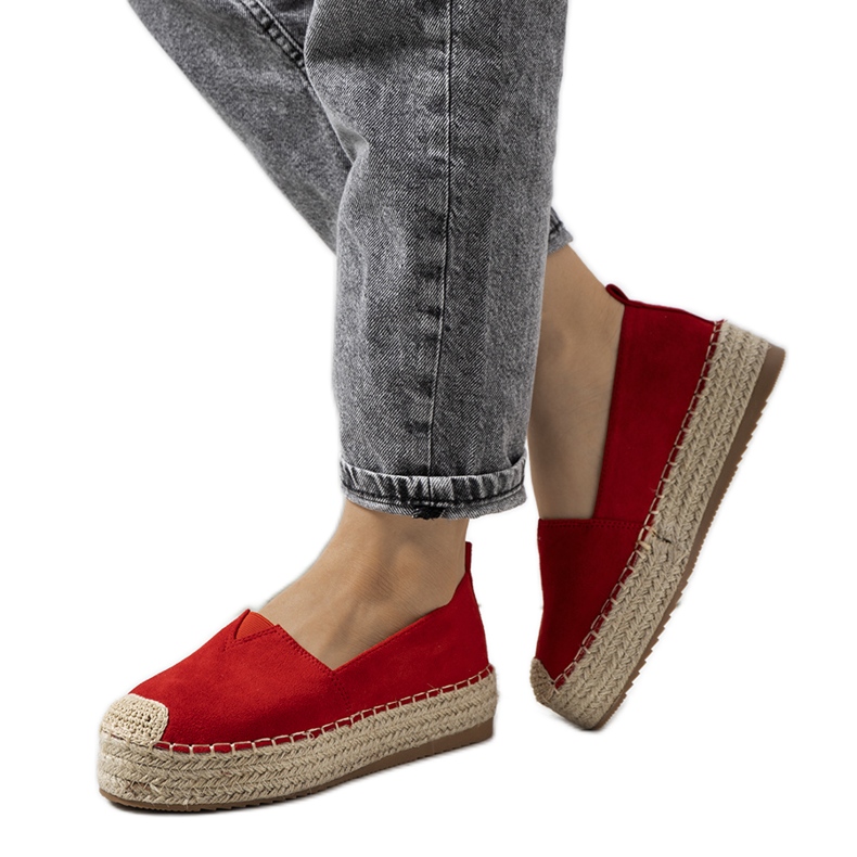 Alpargatas de mujer Rhianne rojas rojo