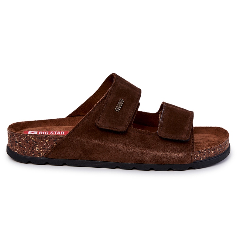 Pantuflas Hombre Con Velcro Big Star JJ176002 Marrón