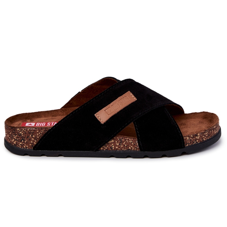 Pantuflas Hombre Cómodas Big Star JJ176005 Negro Pantuflas Hombre Cómodas Big Star JJ176005 Negro