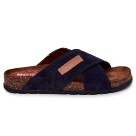 Pantuflas Hombre Cómodas Big Star JJ176008 Azul Marino