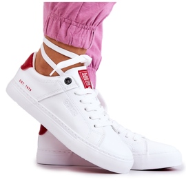 Deportivas de Piel Big Star JJ274212 Blanco y Rojo Deportivas de Piel Big Star JJ274212 Blanco y Rojo
