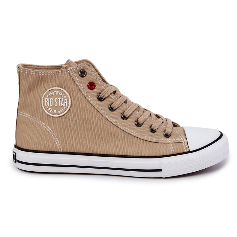 Zapatillas Altas de Hombre Big Star JJ174386 Beige
