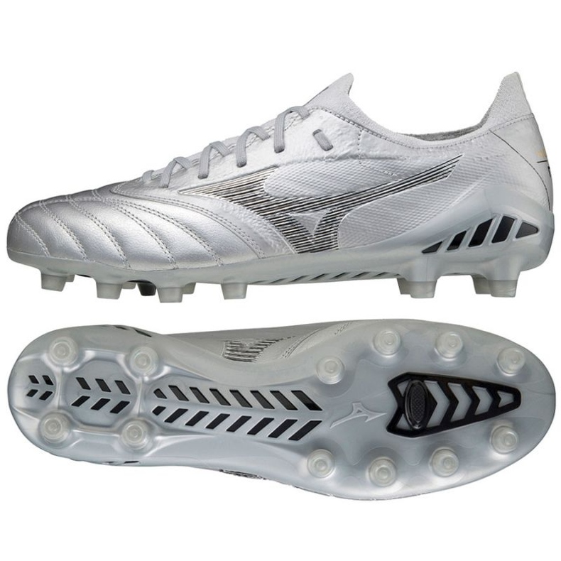 Botas de fútbol Mizuno Morelia Neo Iii ß Elite Md M P1GA219103 gris plata