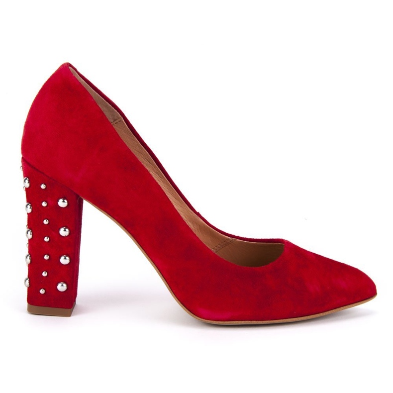 Zapatos de salón Filippo 2571 / J Terciopelo Rojo