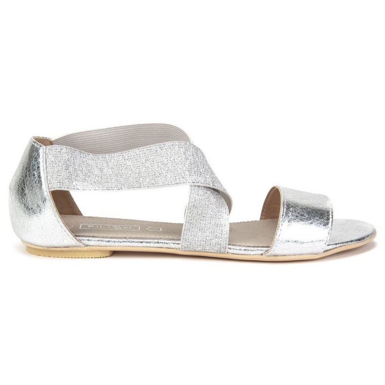 Sandalias Filippo DS780/19 Si Plata gris dorado amarillo