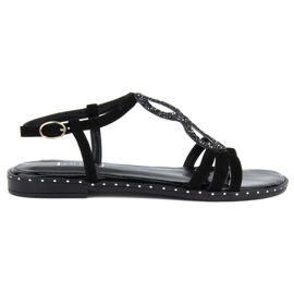 Sandalias Filippo 1453N ante negro Sandalias Filippo 1453N ante negro