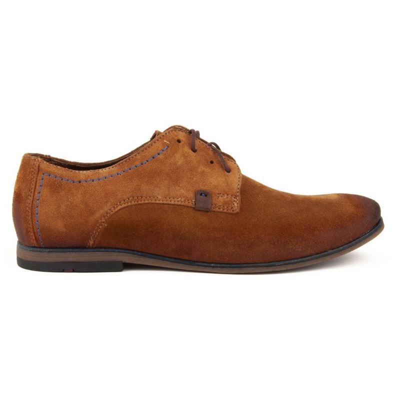 Zapatos de piel Filippo 239 terciopelo rojo marrón