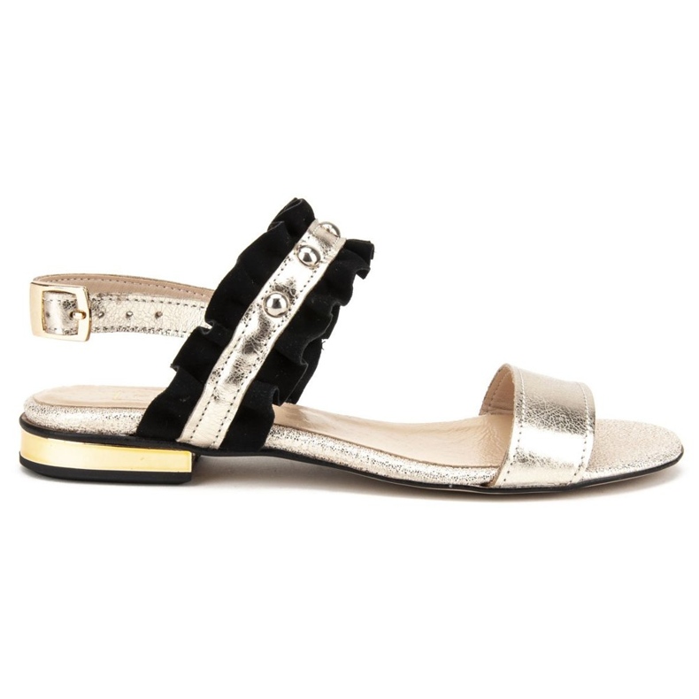 Sandalias Filippo 500 Negro / Oro dorado