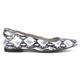 Zapatos Filippo 00873-62/00-5 Serpiente Blanco y Negro gris