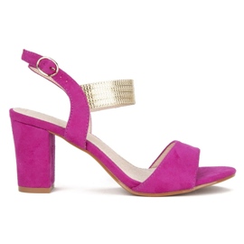 Sandalias tacón Filippo DS817/20 Fh rosa