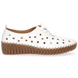 Zapatos de cuero Filippo DP1230/20 Wh blanco