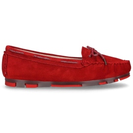 Rojo Mocasines Filippo DP1203/20 Rd de piel