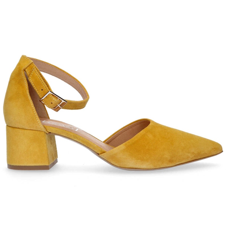 Sandalias Filippo 1515 Terciopelo Senape amarillo