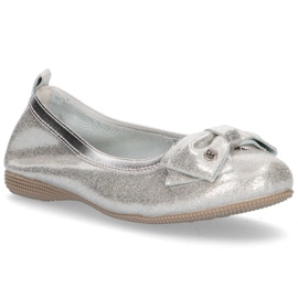 Bailarinas de cuero Filippo DP1409/20 Si plata gris