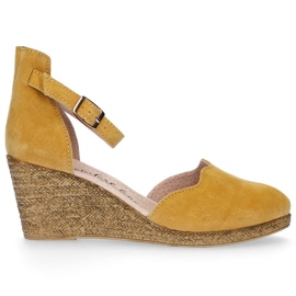 Sandalias de piel Filippo DS1394/20 Yl amarillo