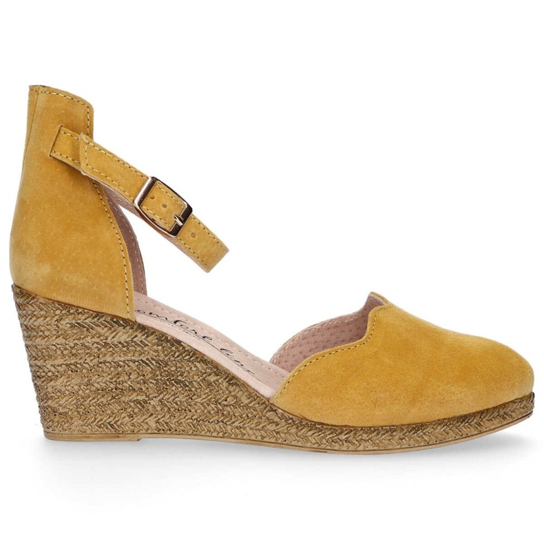 Sandalias de piel Filippo DS1394/20 Yl amarillo
