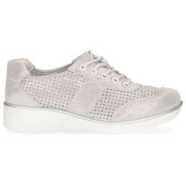 Zapatos de piel Filippo DP028/20 Si plata gris