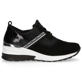 Zapatillas de cuero Filippo DP1388 / 20 Bk negro