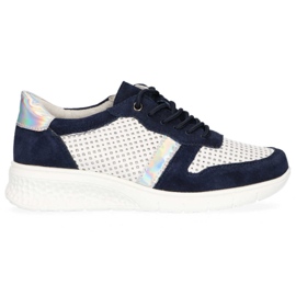 Zapatos Filippo DP1389 / 20 Wh Nv Blanco Azul marino amarillo