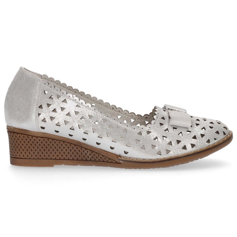 Zapatos de cuero Filippo DP752/20 Si plata