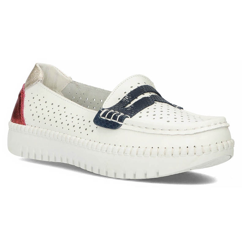 Zapatos de piel Filippo DP1413/20 Wh blanco
