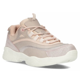 Zapatillas de cuero para mujer Filippo DP1411 / 20 Pi rosa rosado