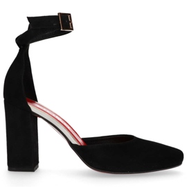 Filippo 2059 / OBL K-Zapatos de tacón de gamuza negro