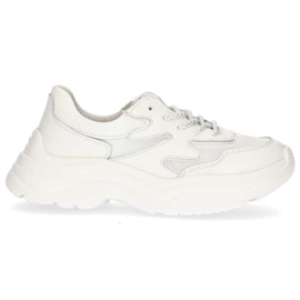 Zapatillas de cuero Filippo DP1410 / 20 Wh blanco