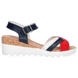 Sandalias Filippo DS1273 / 20 Nv Rd Navy Rojo blanco azul marino