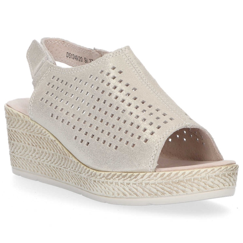 Sandalias Filippo DS1249/20 Si plata beige gris