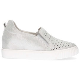 Zapatos de piel Filippo DP1398/20 Si plata