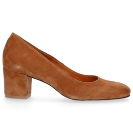 Zapatos de salón Filippo 1512 Terciopelo Kork marrón