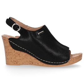 Sandalias de piel Filippo DS784/20 Bk negro Sandalias de piel Filippo DS784/20 Bk negro