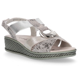 Sandalias Filippo DS1417/20 Si Plata gris