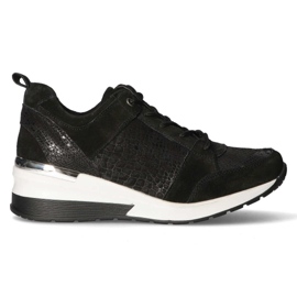 Zapatillas de cuero Filippo DP1505 / 20 Bk negro Zapatillas de cuero Filippo DP1505 / 20 Bk negro