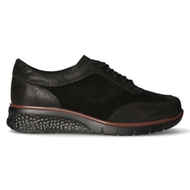 Zapatos de cuero Filippo DP1509/20 Bk negro
