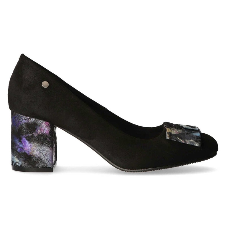 Filippo DP1559 / 20 Bk Fl zapatos de salón negros gris