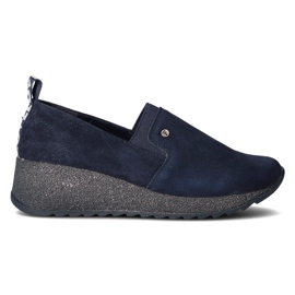 Zapatillas de cuero Filippo DP1500 / 20 Nv T azul marino
