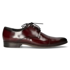 Zapatos de piel Filippo 1331 burdeos rojo