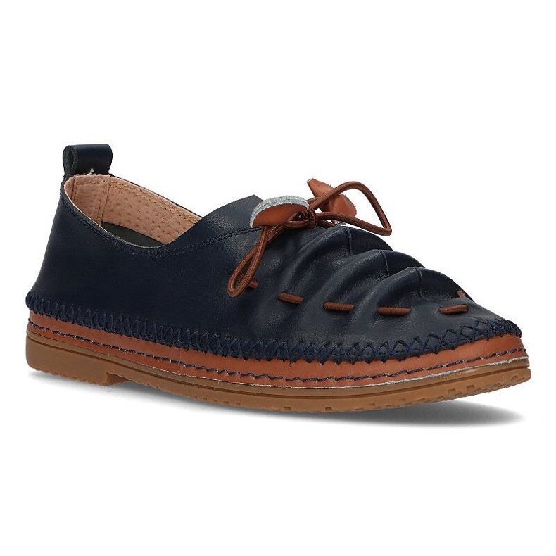 Zapatos de piel Filippo DP2058/21 Nv azul marino