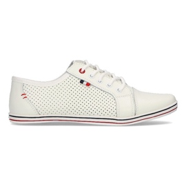 Zapatos de cuero Filippo DP009/21 Wh blanco