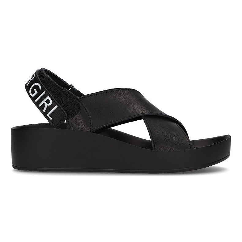 Sandalias de piel Filippo DS2060/21 Bk negro